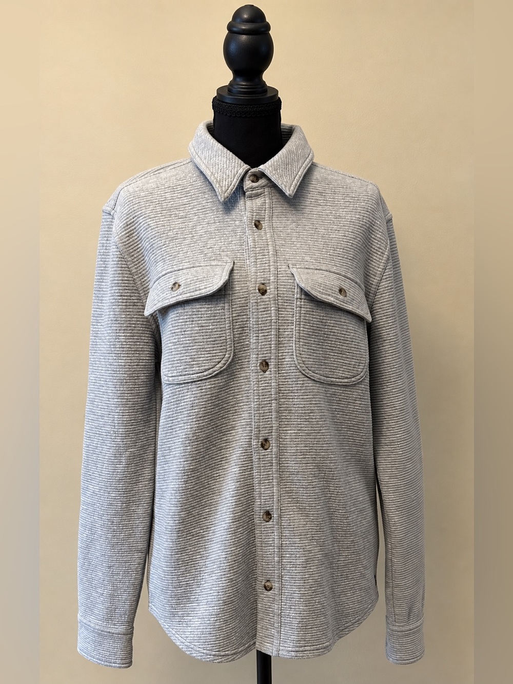 Toad&Co Men's Moonwake Long Sleeve Shirt, Gray, Small, NWT